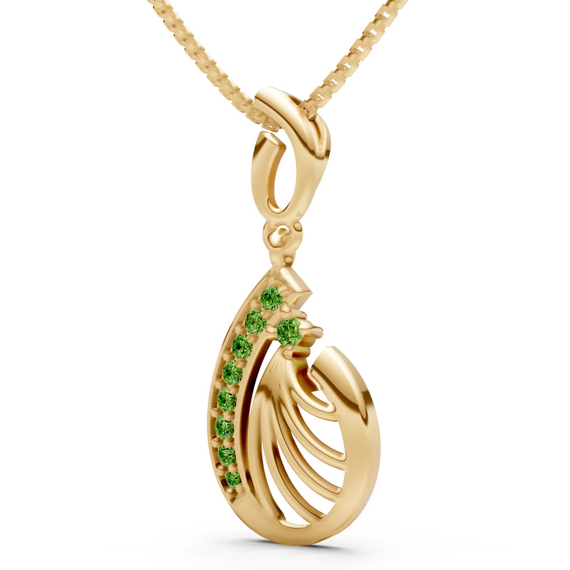 Pear Wave Pendant