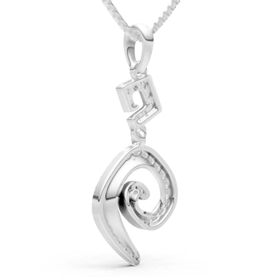 Gemstone Celtic Spiral Pendant