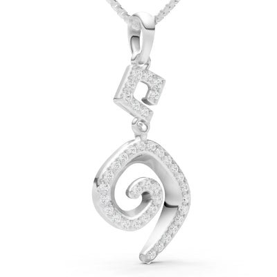 Gemstone Celtic Spiral Pendant