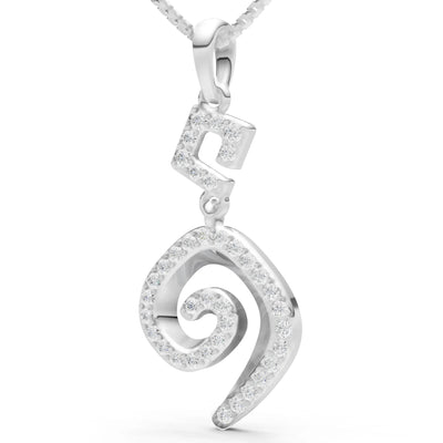 Gemstone Celtic Spiral Pendant