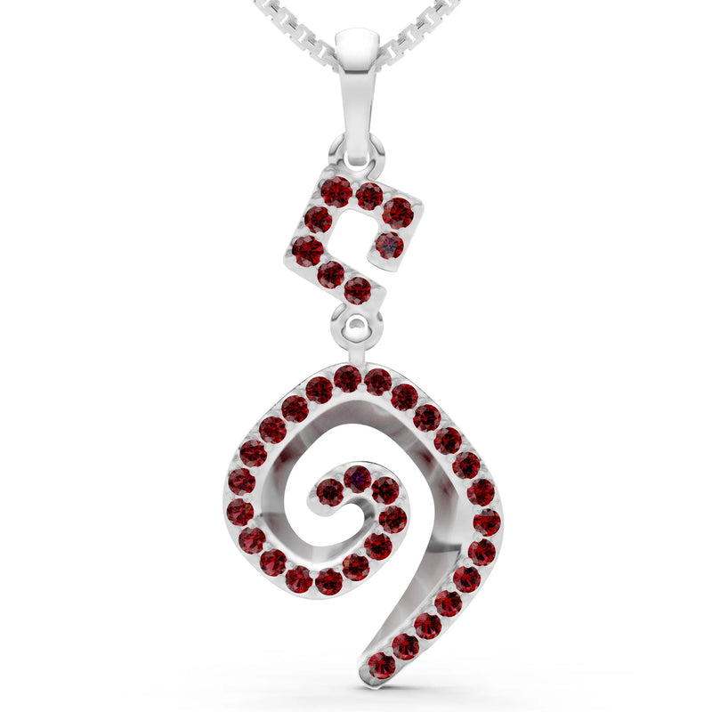 Gemstone Celtic Spiral Pendant