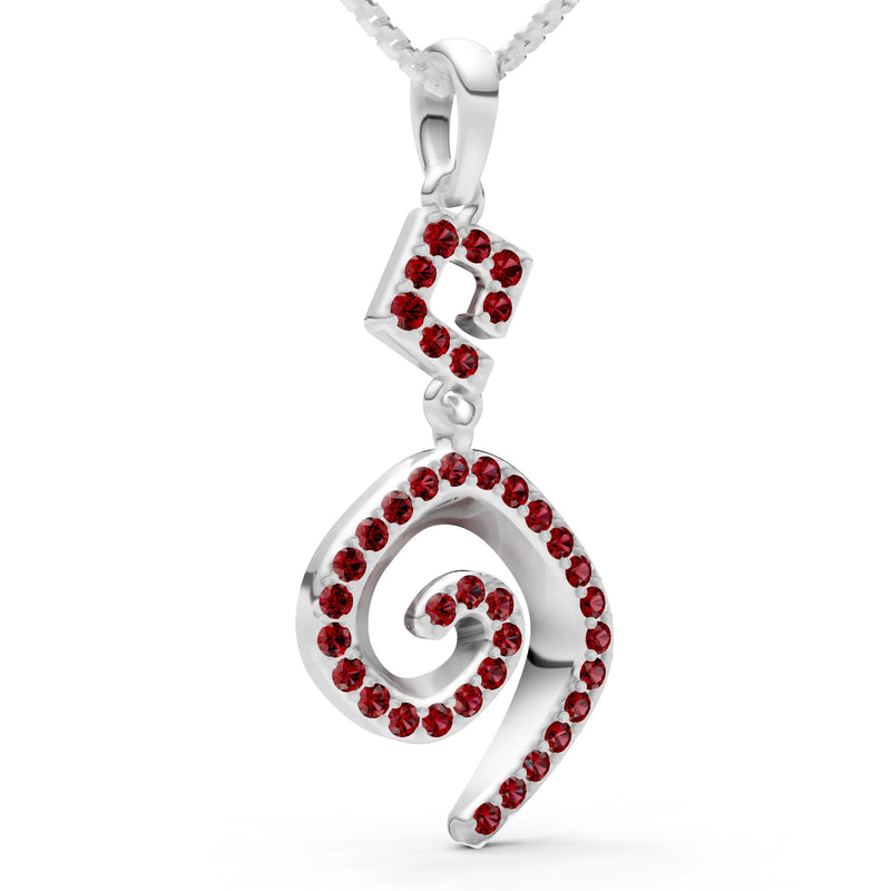Gemstone Celtic Spiral Pendant