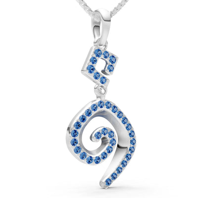Gemstone Celtic Spiral Pendant