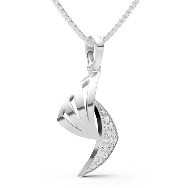 Curve Gemstone Pendant