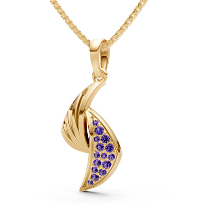 Curve Gemstone Pendant