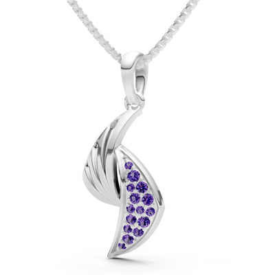 Curve Gemstone Pendant