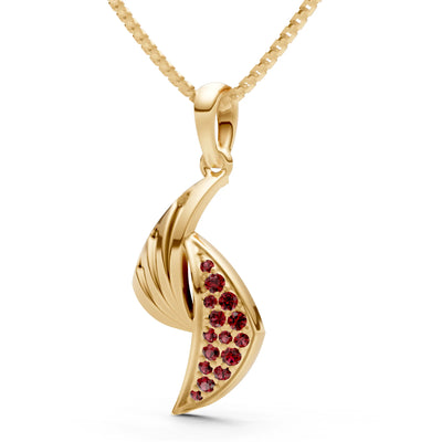 Curve Gemstone Pendant