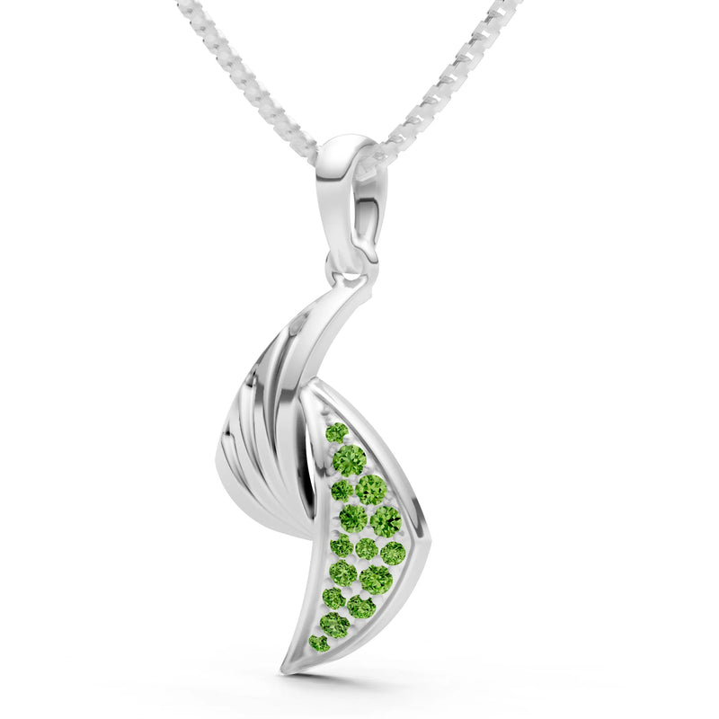 Curve Gemstone Pendant