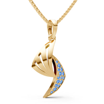 Curve Gemstone Pendant