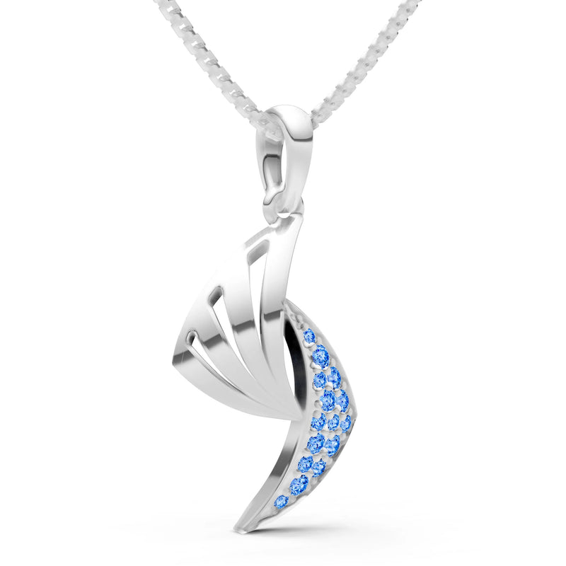 Curve Gemstone Pendant