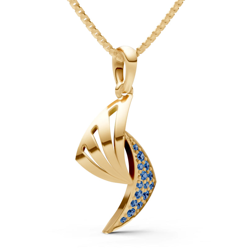 Curve Gemstone Pendant