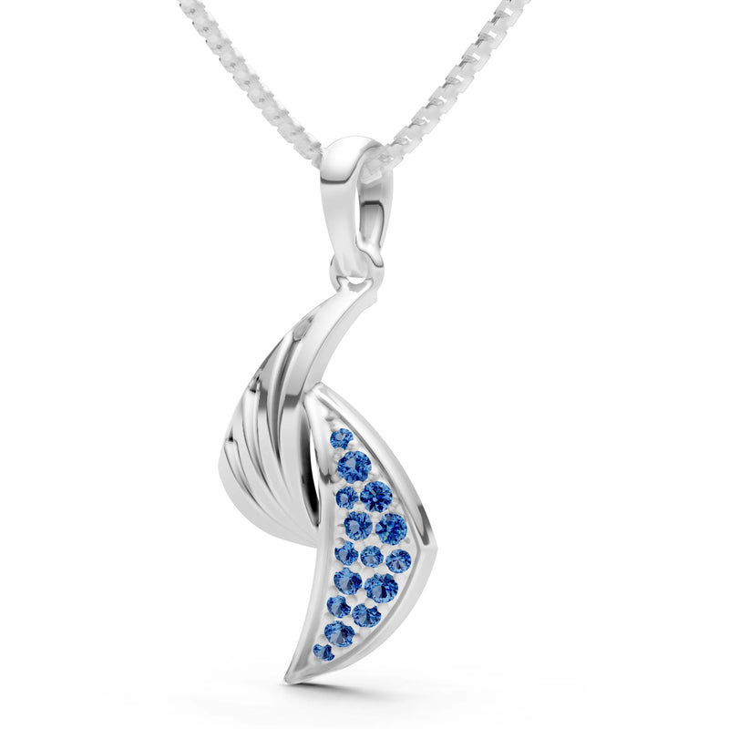 Curve Gemstone Pendant