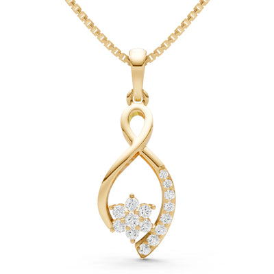 Infinity Floral Pendant