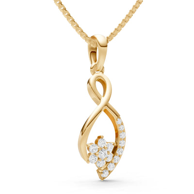 Infinity Floral Pendant