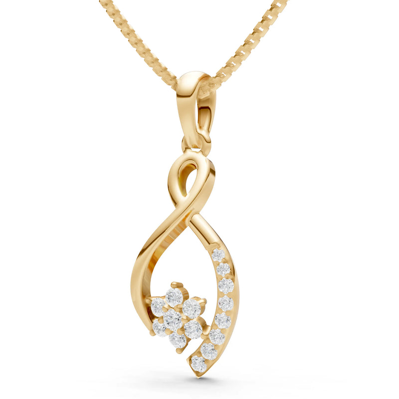 Infinity Floral Pendant