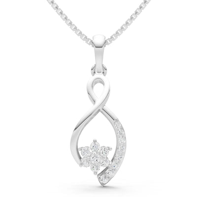 Infinity Floral Pendant