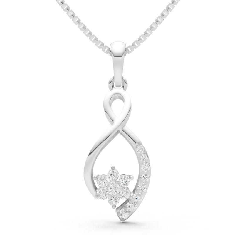 Infinity Floral Pendant