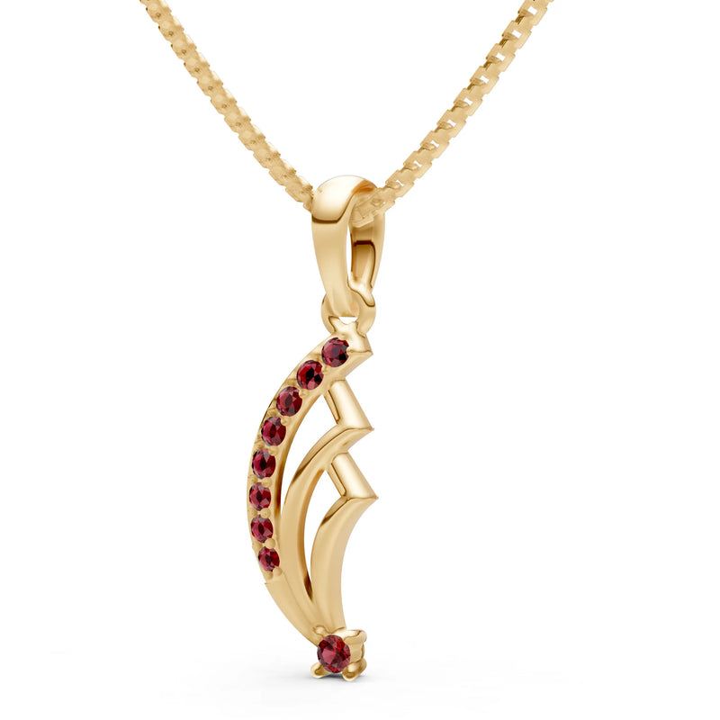 Cluster Gemstone Pendant