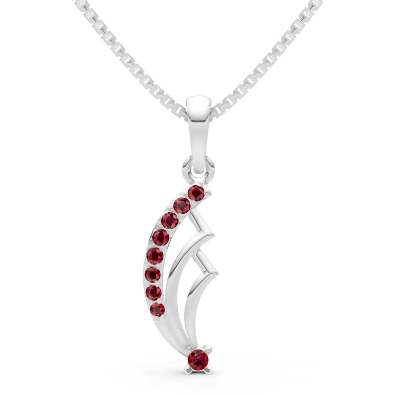 Garnet Cluster Gemstone Pendant