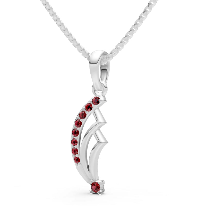 Garnet Cluster Gemstone Pendant