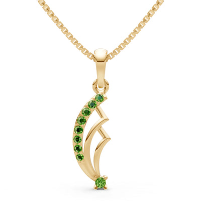 Cluster Gemstone Pendant