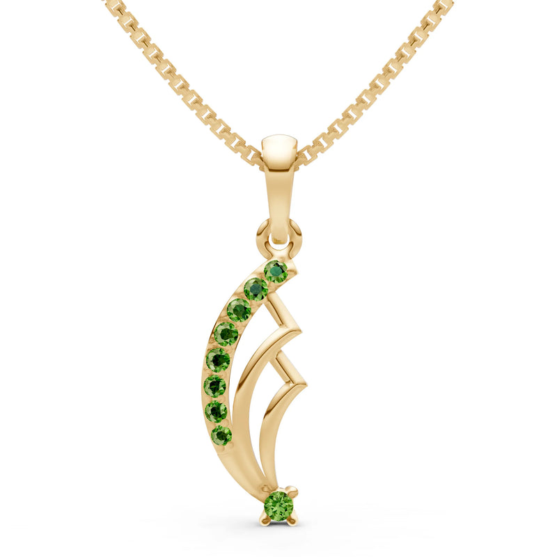 Cluster Gemstone Pendant