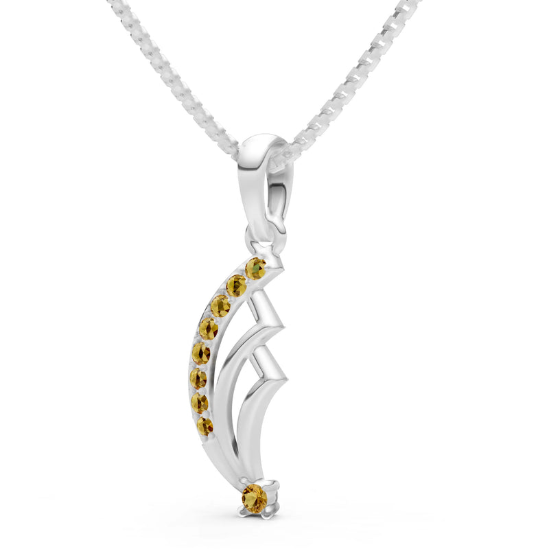 Citrine Cluster Gemstone Pendant