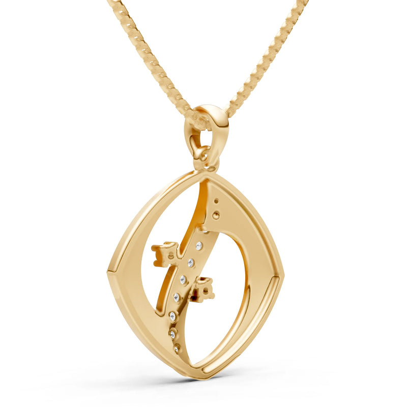 Lozenge Channel Brilliance Pendant