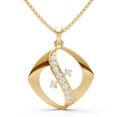 Lozenge Channel Brilliance Pendant