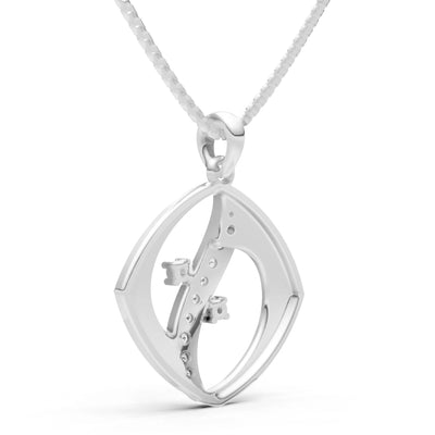 Lozenge Channel Brilliance Pendant