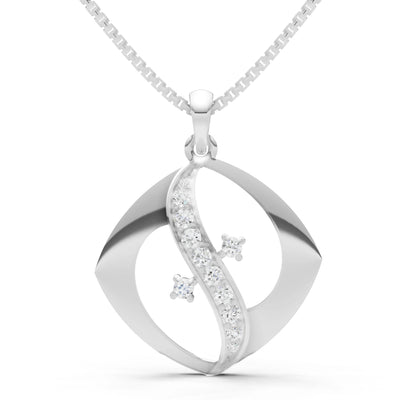 Lozenge Channel Brilliance Pendant