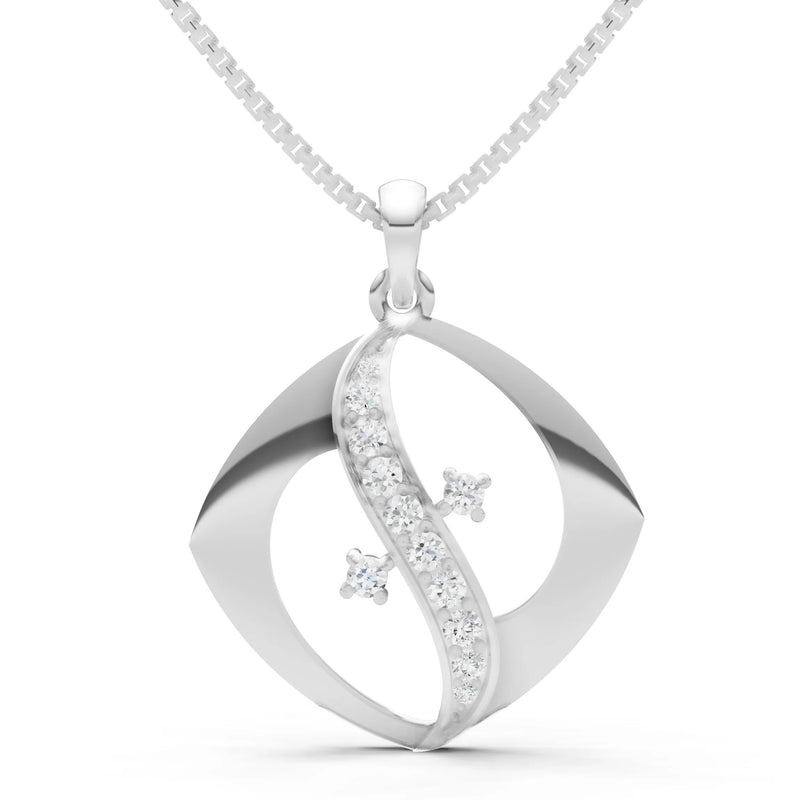 Lozenge Channel Brilliance Pendant