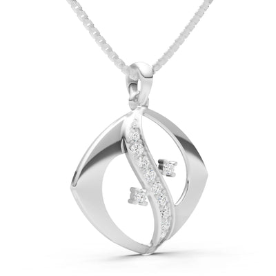 Lozenge Channel Brilliance Pendant