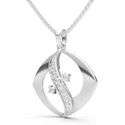 Lozenge Channel Brilliance Pendant