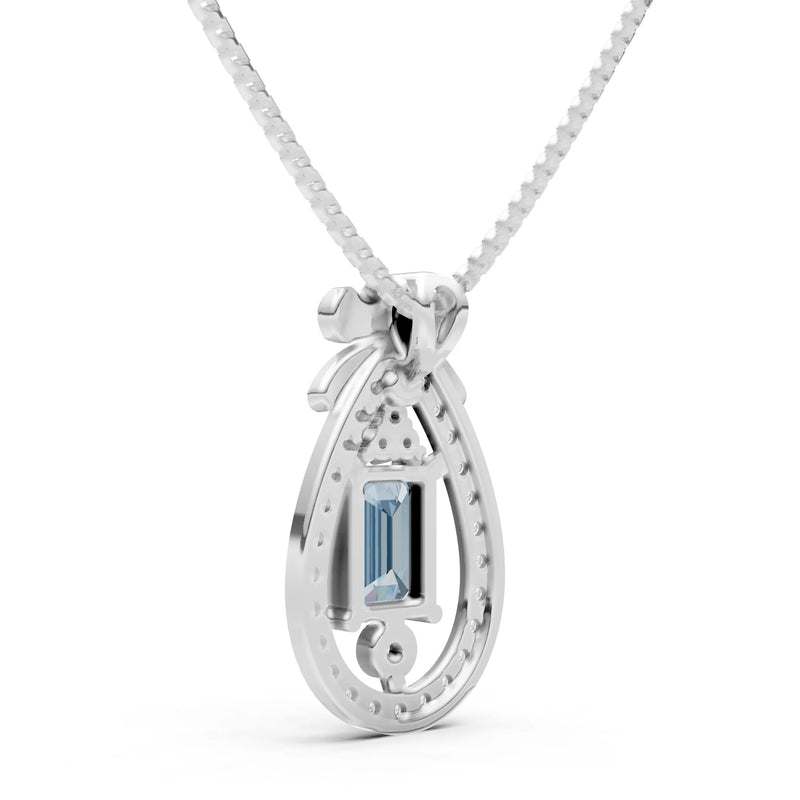 Profound Depth Ribbon Bow Pendant