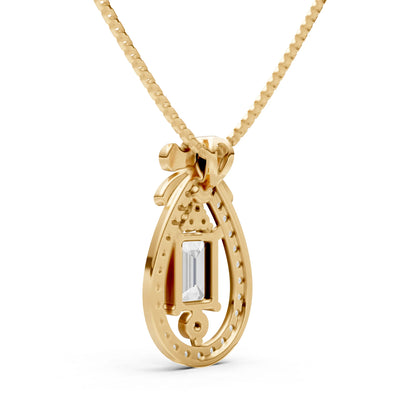 Profound Depth Ribbon Bow Pendant