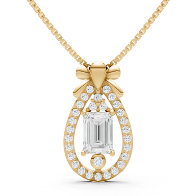 Profound Depth Ribbon Bow Pendant