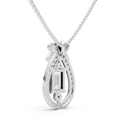 Profound Depth Ribbon Bow Pendant