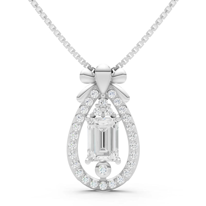 Profound Depth Ribbon Bow Pendant