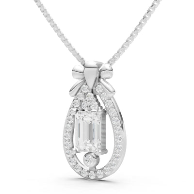 Profound Depth Ribbon Bow Pendant