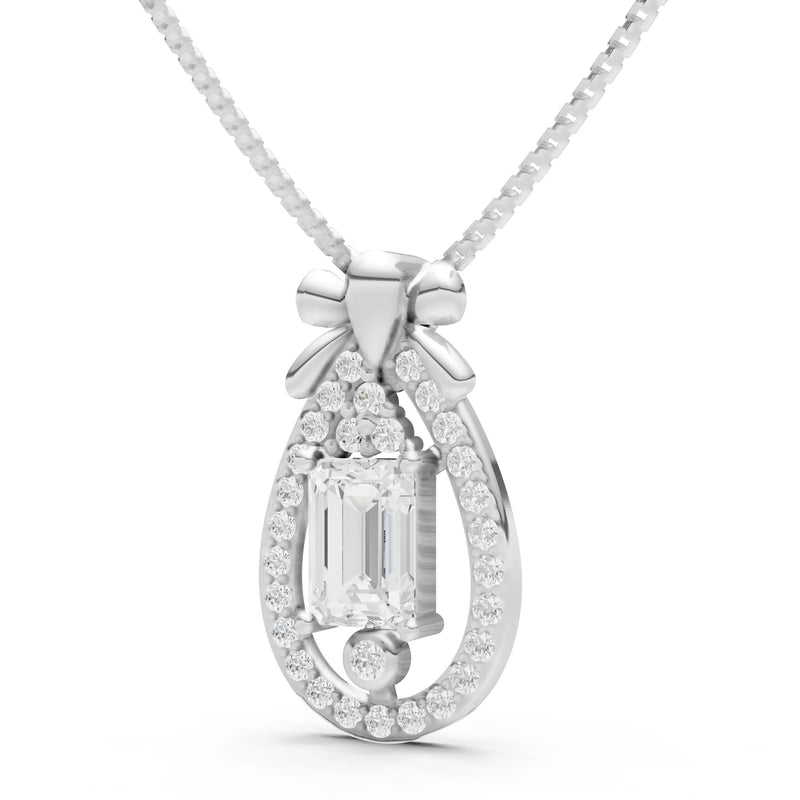 Profound Depth Ribbon Bow Pendant