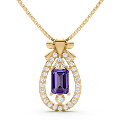 Profound Depth Ribbon Bow Pendant