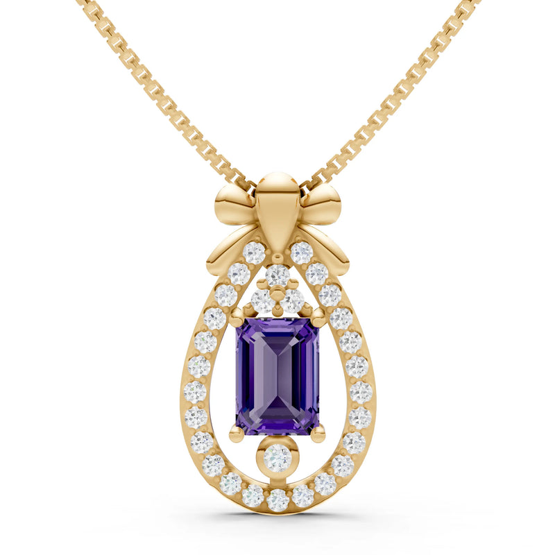 Profound Depth Ribbon Bow Pendant