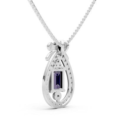 Profound Depth Ribbon Bow Pendant