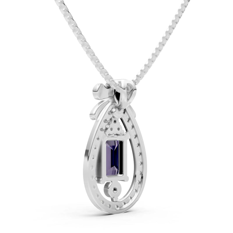 Profound Depth Ribbon Bow Pendant