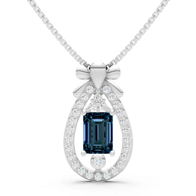 Profound Depth Ribbon Bow Pendant