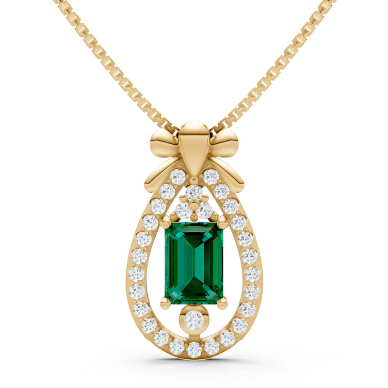 Profound Depth Ribbon Bow Pendant