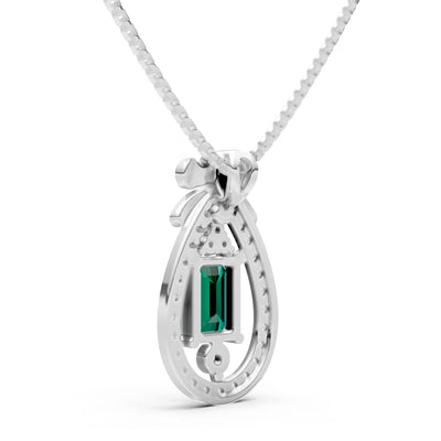 Profound Depth Ribbon Bow Pendant