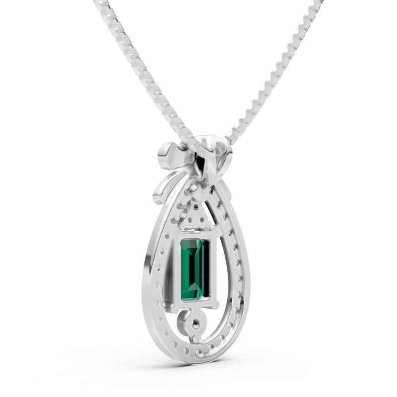 Profound Depth Ribbon Bow Pendant