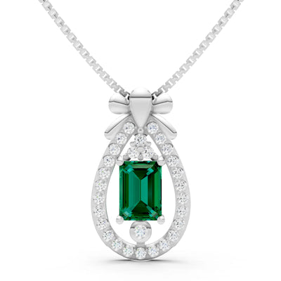 Profound Depth Ribbon Bow Pendant